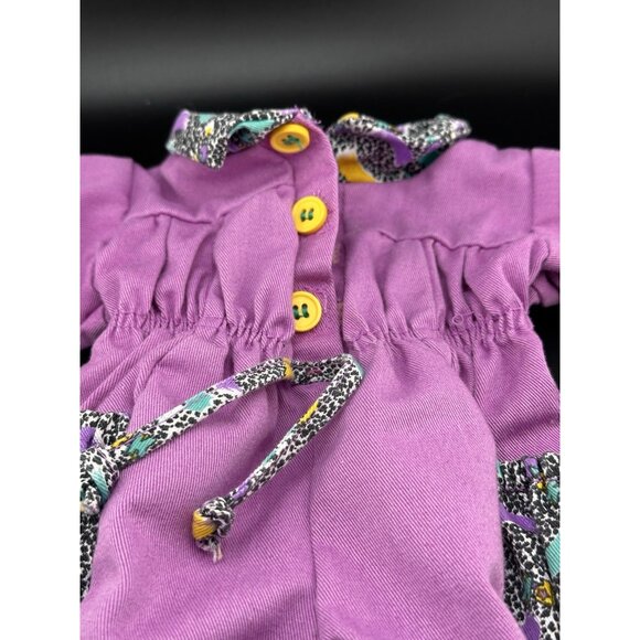 Vtg Cabbage Patch Kids Doll Designer Line Transitional VHTF Purple Jumper - Picture 2 of 11